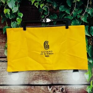 Goyard Luxury Dust Bag Cover 23"x12" Yellow Gold Pouch NO DRAWSTRING